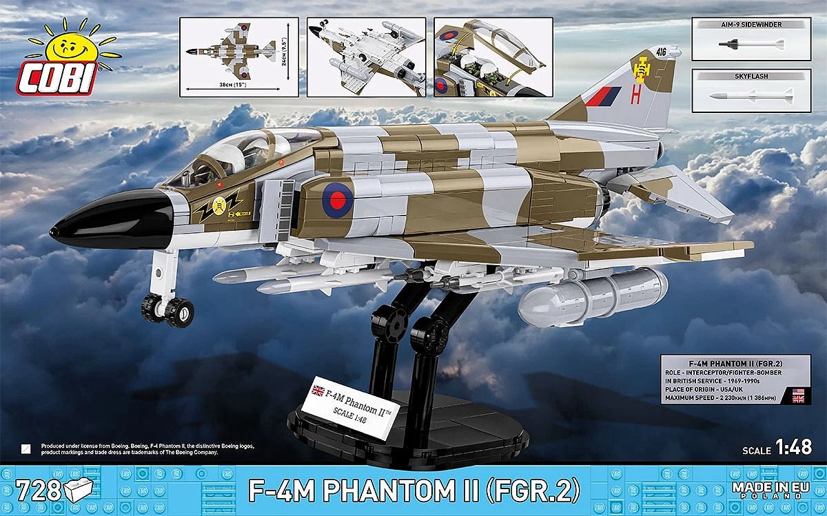 Cobi Bricks F - 4M Phantom II (FGR.2) - Phillips Hobbies