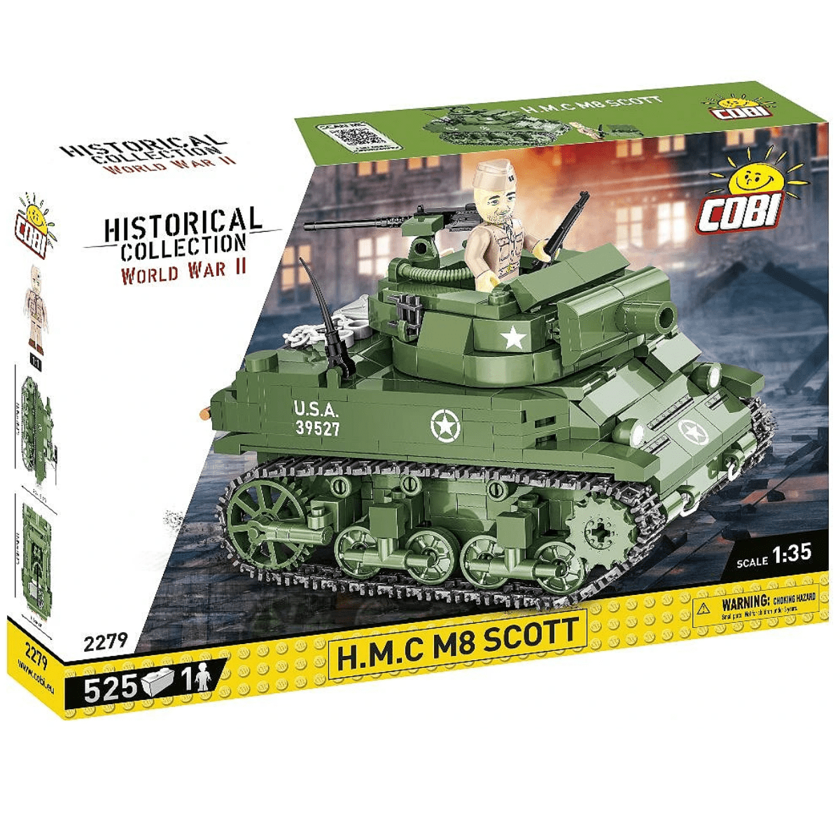 COBI Bricks H.M.C M8 Scott Building Toy Set - 1:35 Scale - Phillips Hobbies