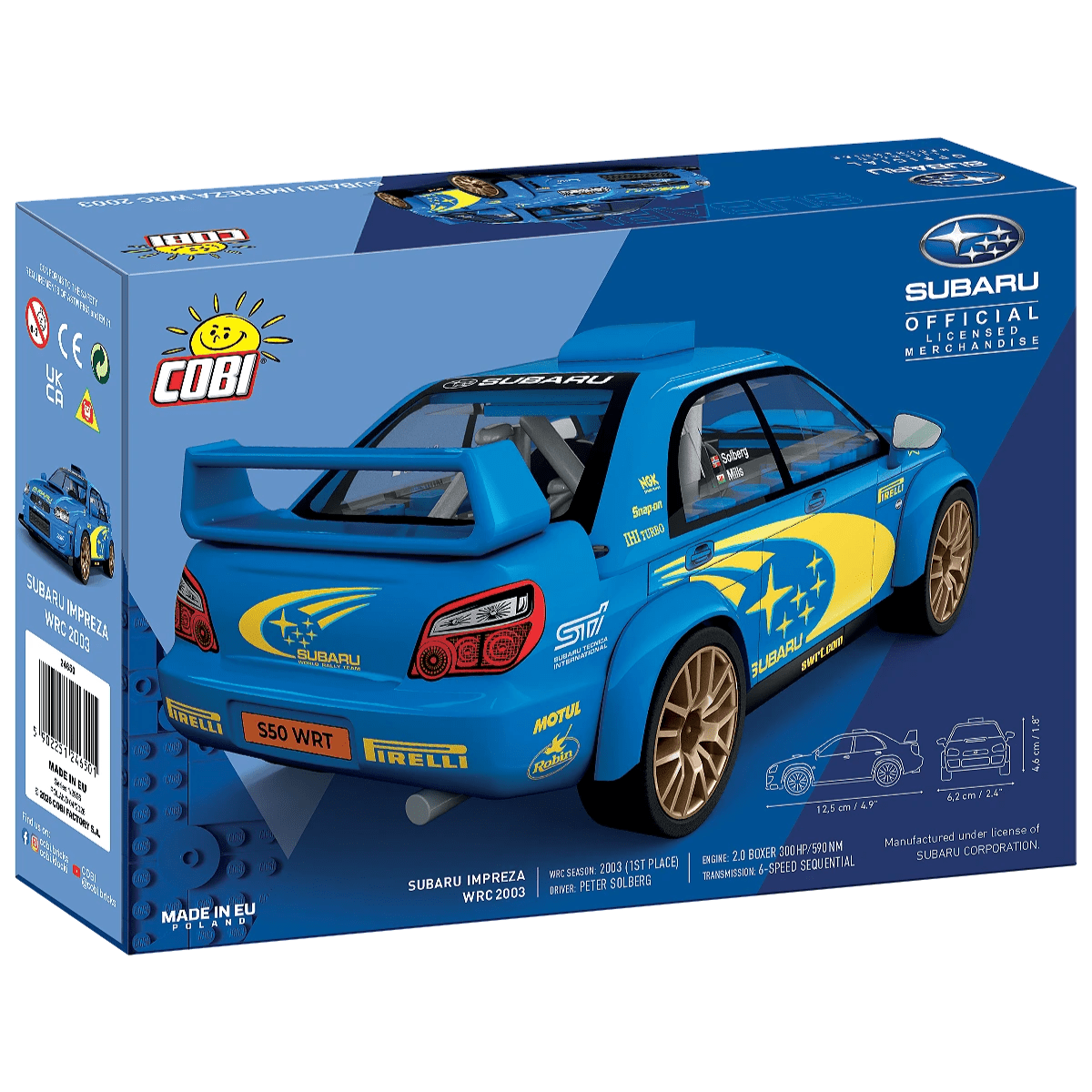 COBI Bricks Subaru Impreza WRC 2003 Building Toy Set - 1:35 Scale - Phillips Hobbies