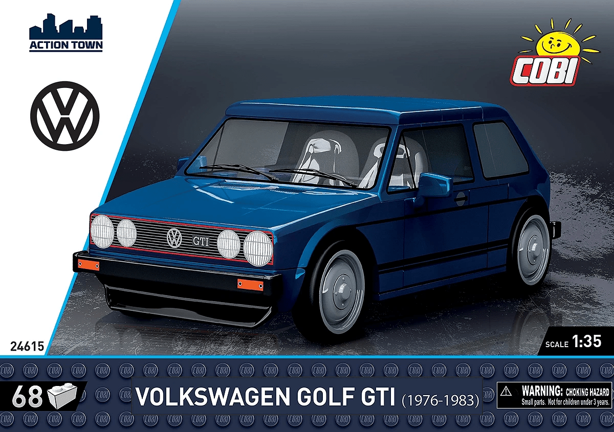 Cobi Bricks Volkswagen Golf GTI (1976 - 1983) Construction Toy Set - Phillips Hobbies