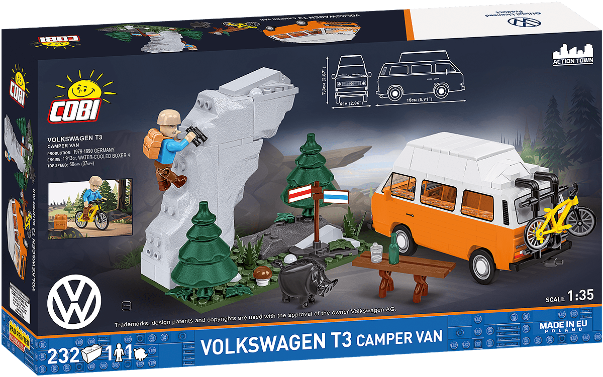 Cobi Bricks Volkswagen T3 Camper Van - Phillips Hobbies