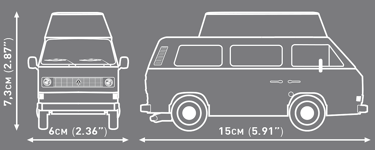 Cobi Bricks Volkswagen T3 Camper Van - Phillips Hobbies