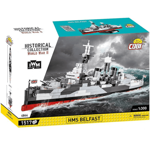 COBI HMS Belfast - 1:300 Scale Brick Model - Phillips Hobbies