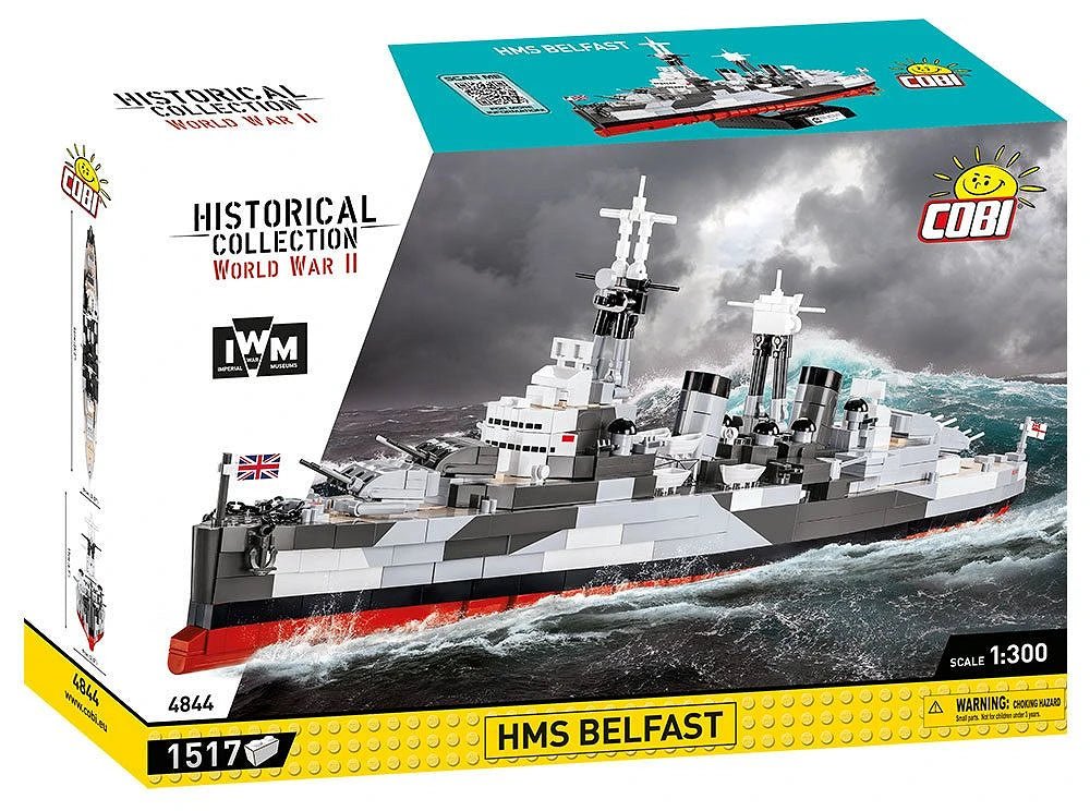 COBI HMS Belfast - 1:300 Scale Brick Model - Phillips Hobbies