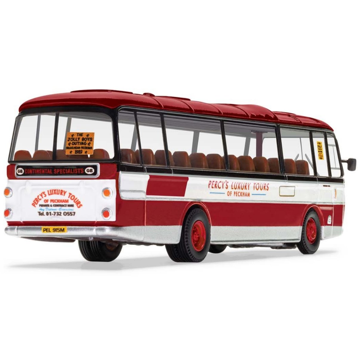 Corgi CC02741 Only Fools and Horses (The Jolly Boys Outing) Plaxton Panorama - Percy's Luxury Tours of Peckham - Phillips Hobbies