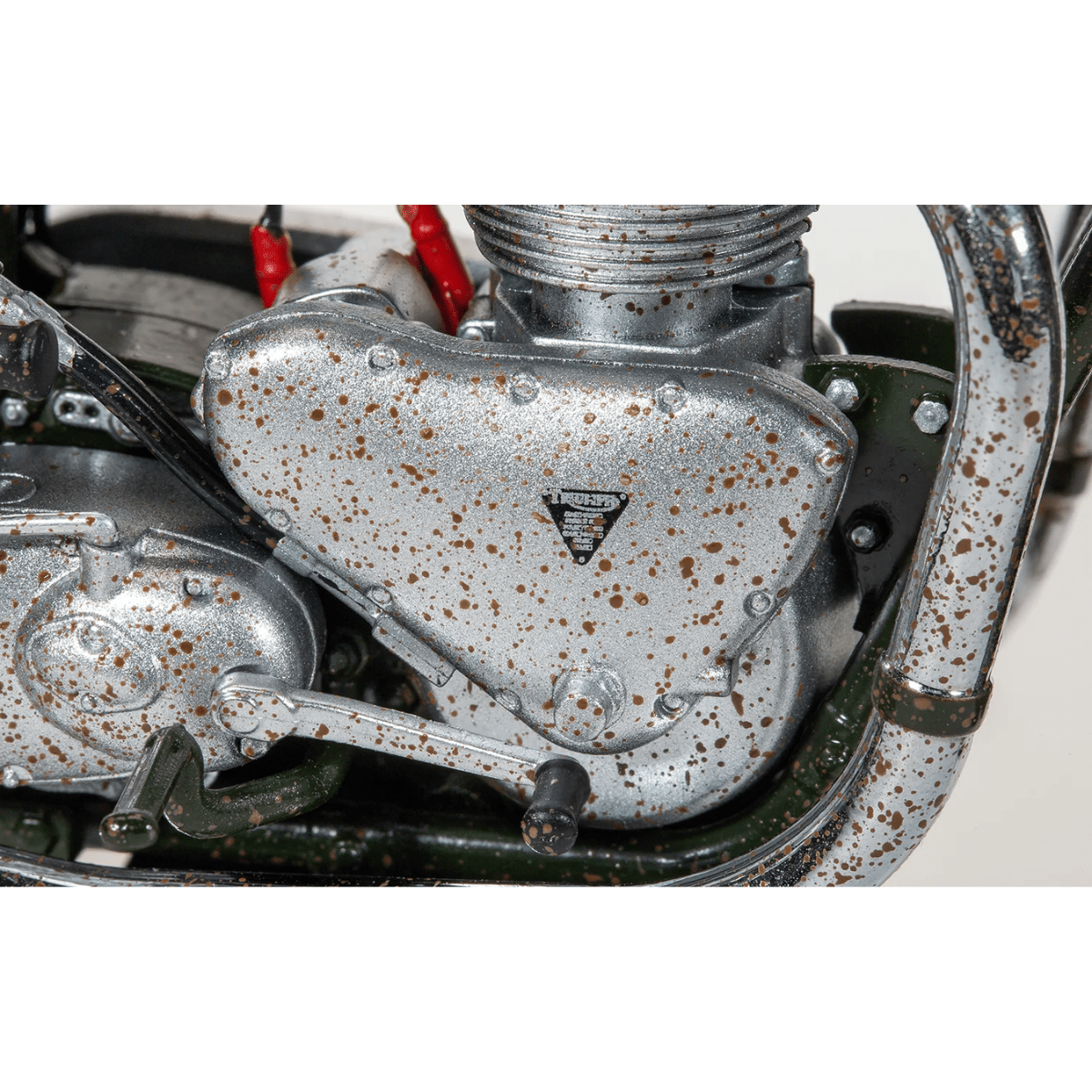 Corgi CC08501 Triumph TR6 Trophy Motorcycle (Weathered) The Great Escape - 1:12 Scale - Phillips Hobbies