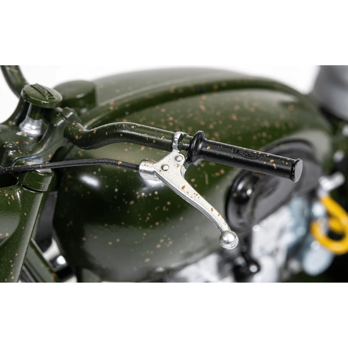 Corgi CC08501 Triumph TR6 Trophy Motorcycle (Weathered) The Great Escape - 1:12 Scale - Phillips Hobbies