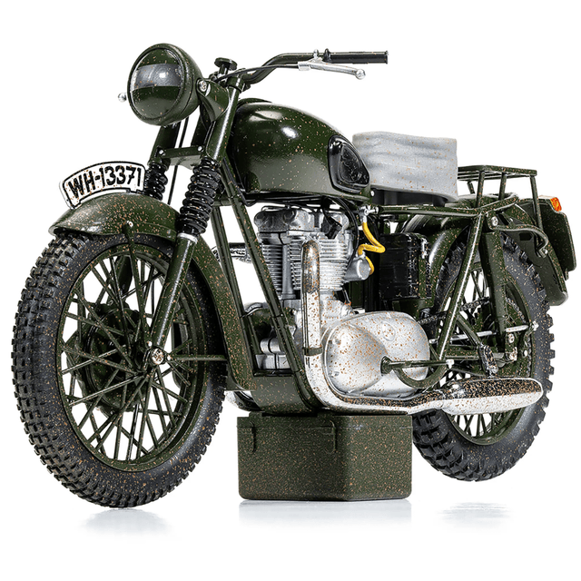 Corgi CC08501 Triumph TR6 Trophy Motorcycle (Weathered) The Great Escape - 1:12 Scale - Phillips Hobbies