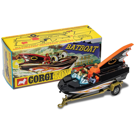 Corgi CD54321062 Corgi Toys 107 - Bat Boat With Batman & Robin (Reissue) - 1:43 Scale - Phillips Hobbies