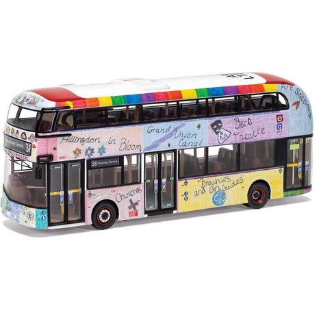 Corgi OM46632A Wrightbus New Routemaster Arriva London LTZ 1230 Hackney Central Sehba Basras Our Hillingdon - Phillips Hobbies