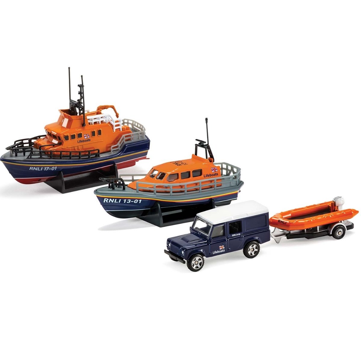 Corgi RNLI0001 RNLI Gift Set, Shannon Lifeboat - Severn Lifeboat & Flood Rescue Team