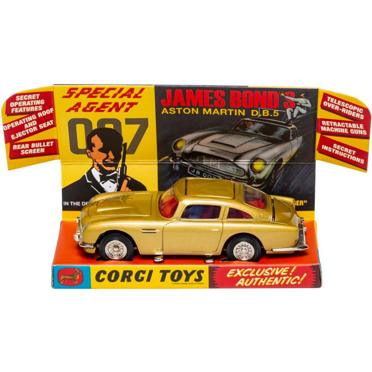 Corgi RT26101 James Bond DB5 261 Goldfinger 60s Version - Phillips Hobbies