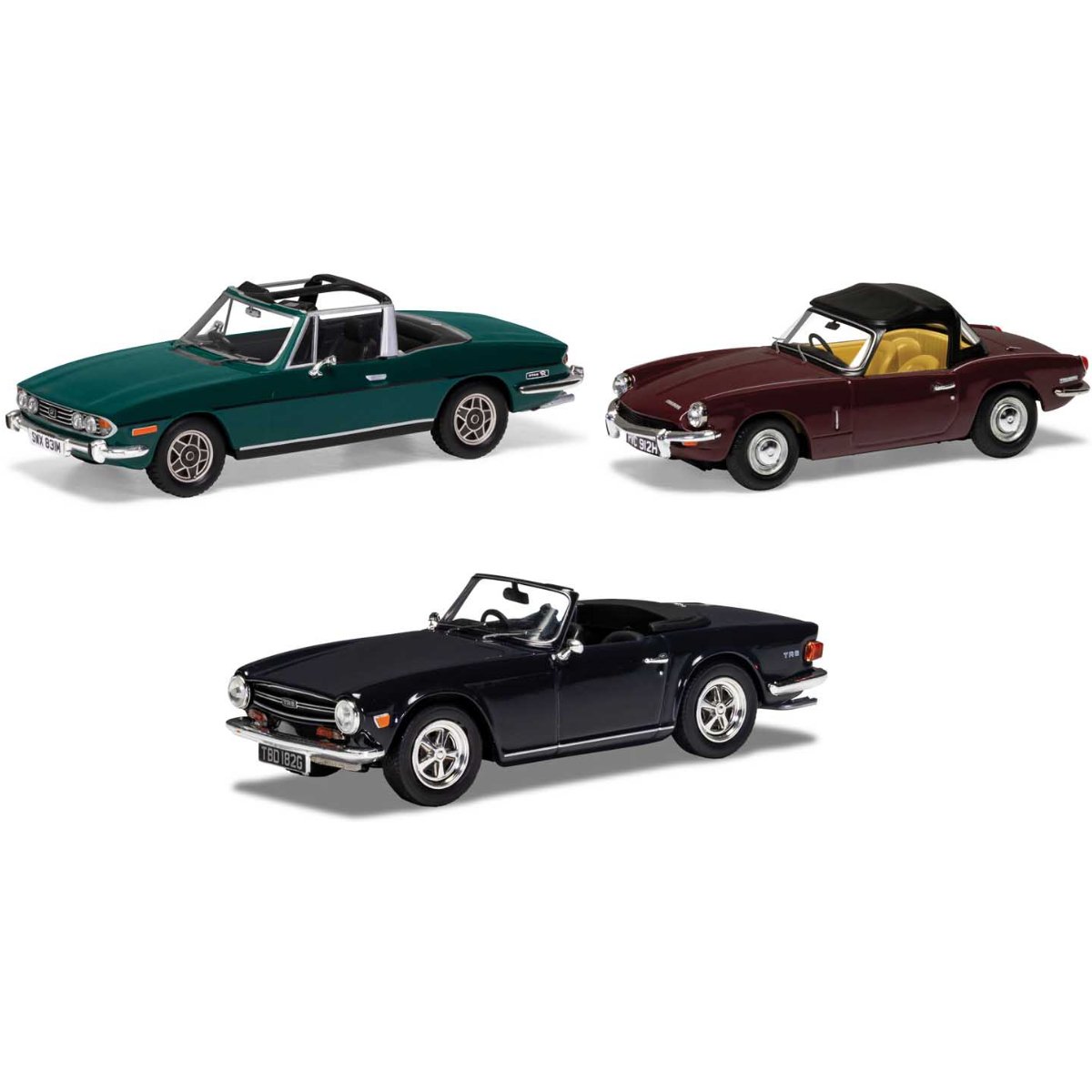 Corgi TC00004 Sporting Triumph Collection - Stag, Spitfire & TR6 - Phillips Hobbies
