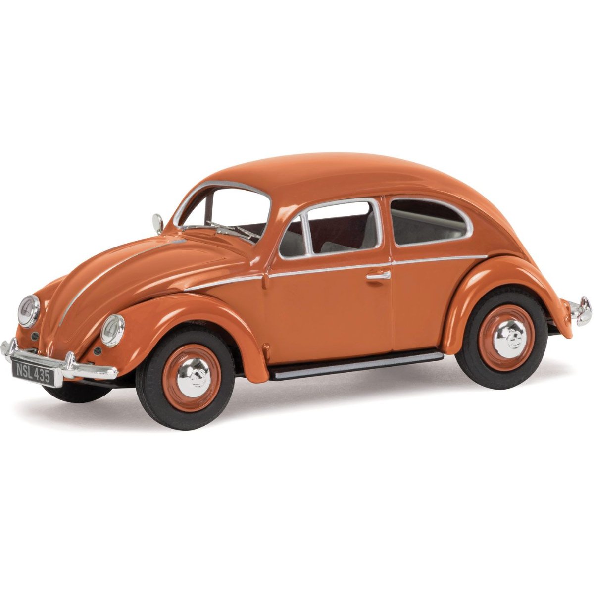 Corgi VA01207 VW Beetle, Coral Oval Rear Window Saloon