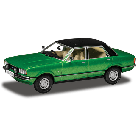 Corgi VA11918 Ford Cortina Mk4 2.3 Ghia - Regency Green - 1:43 Scale Vanguards Model - Phillips Hobbies