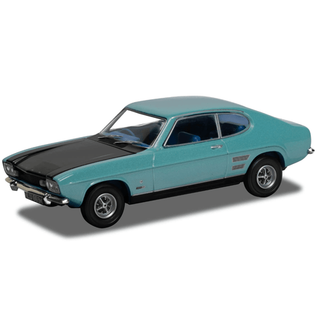 Corgi VA13320 Ford Capri Mk1 1600 GT XLR, Glacier Blue - 1:43 Scale Vanguards - Phillips Hobbies
