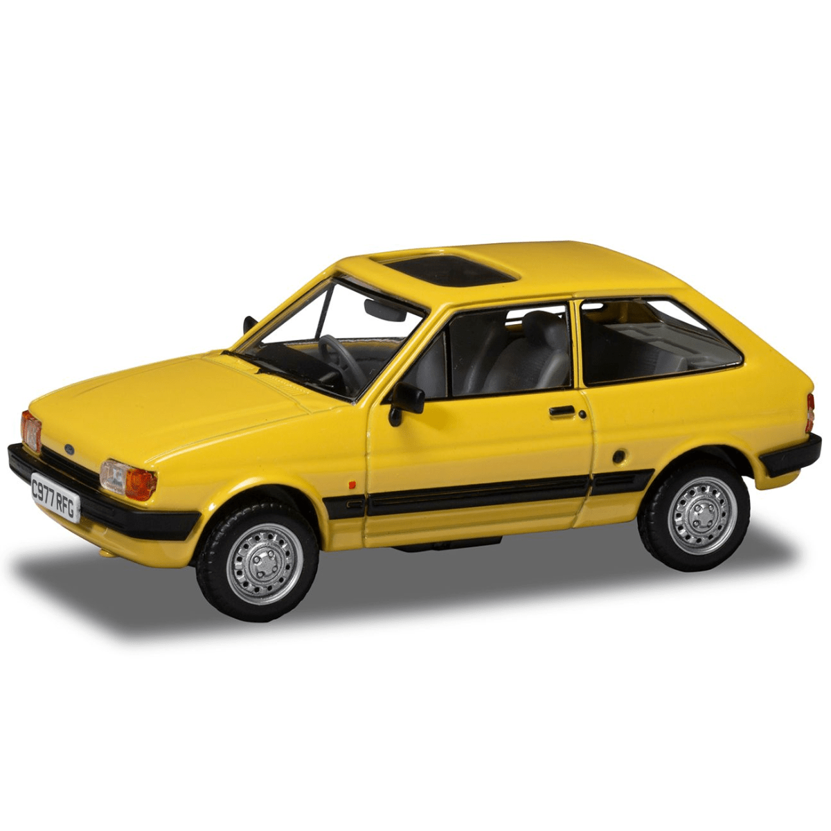 Corgi VA14404 Ford Fiesta Mk2 1.1L, Citrine Yellow - 1:43 Scale - Phillips Hobbies