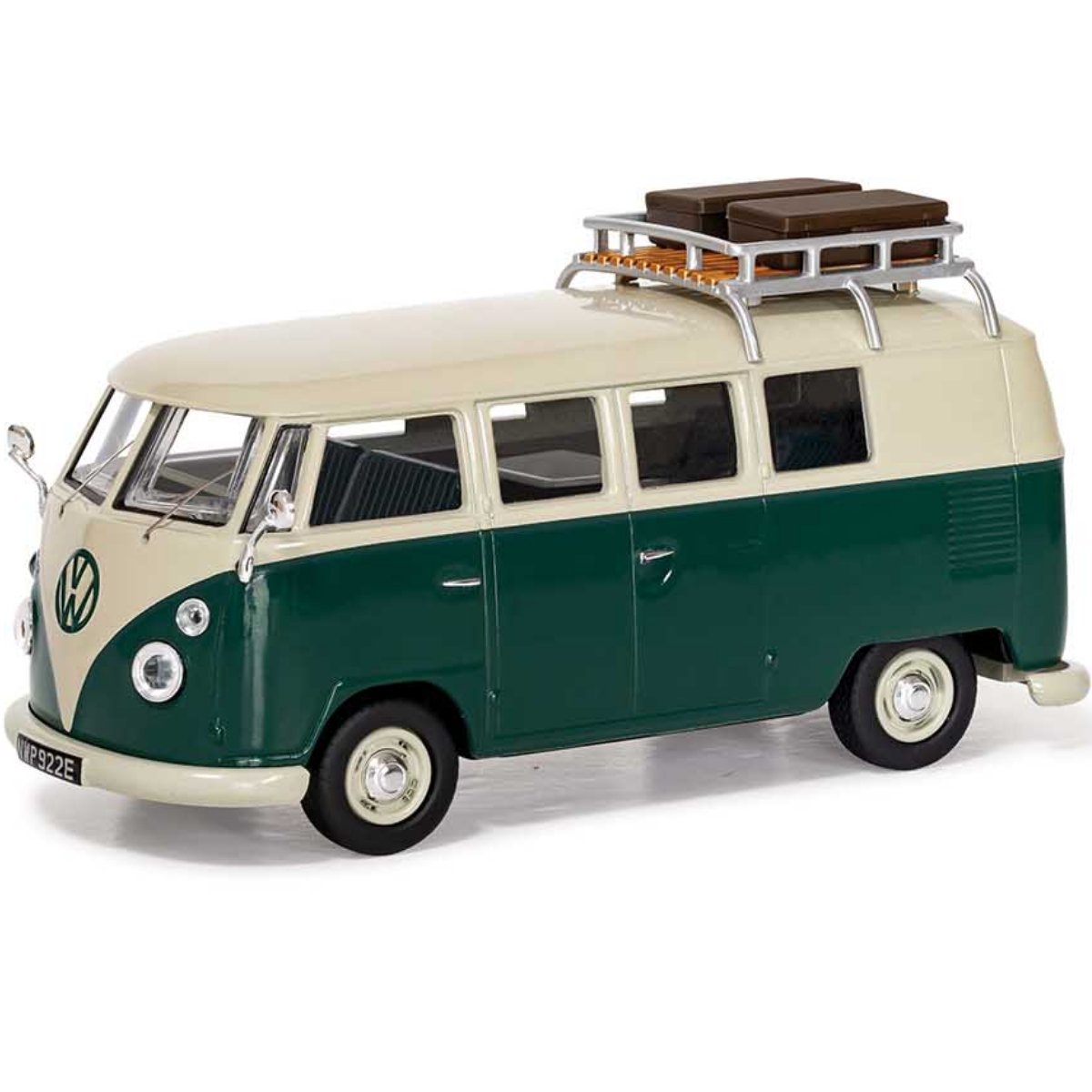 Corgi VA14500 Volkswagen Type 2 1500 SP Devon Caravette, Pearl White & Velvet Green - 1:43 Scale Model