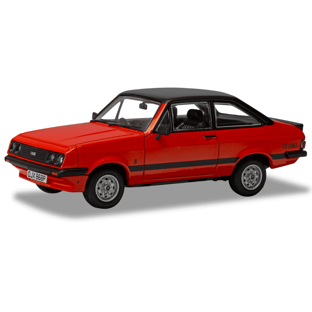 Corgi VA14910 Ford Escort Mk2 RS2000 Carnival Red - 1:43 Scale Vanguards - Phillips Hobbies