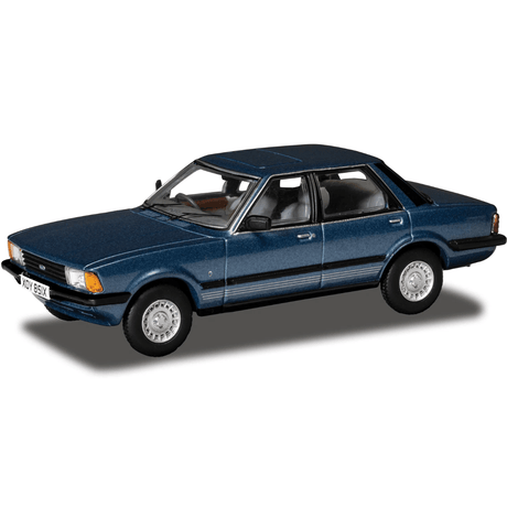 Corgi VA15007 Ford Cortina Mk5 2.3 Ghia Titan Blue - 1:43 Scale Vanguards - Phillips Hobbies