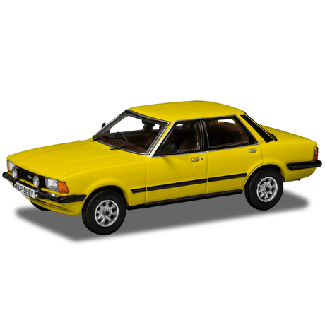Corgi VA15008 Ford Cortina Mk5 2.0 GLS, Signal Yellow - 1:43 Scale Vanguards - Phillips Hobbies