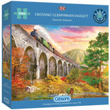 Crossing Glenfinnan Viaduct - Gibsons 1000 Piece Jigsaw Puzzle - Phillips Hobbies