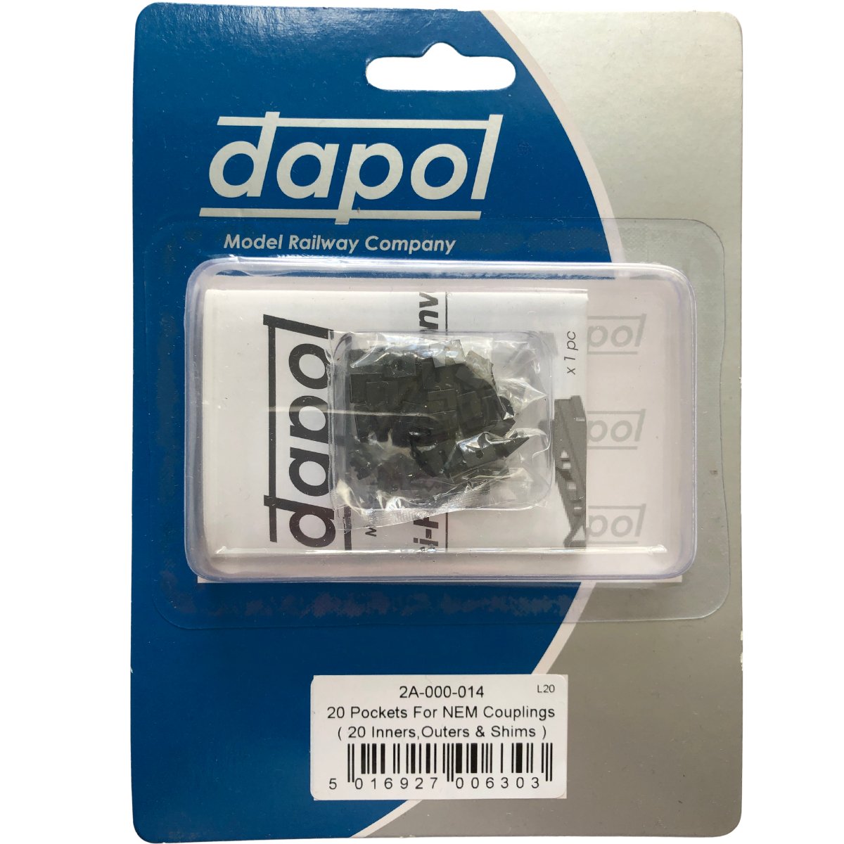 Dapol 2A-000-014 20 NEM Pockets for Easi-Fit Magnetic Couplings - N Gauge - Phillips Hobbies