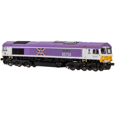 Dapol 2D-066-006 Class 66 734 'Platinum Jubilee' GBRf Pink - N Gauge - Phillips Hobbies