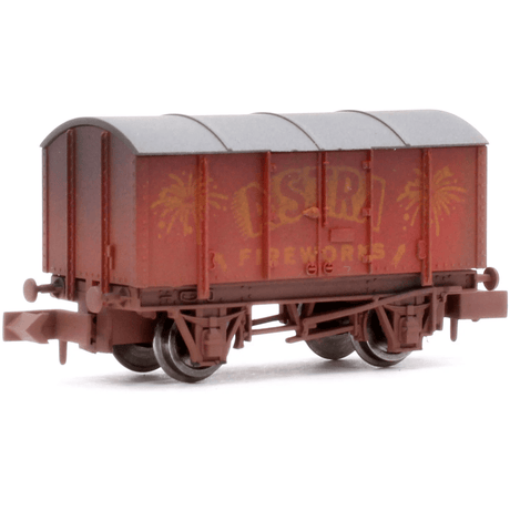 Dapol 2F - 013 - 094 Gunpowder Van Astra Fireworks Weathered - N Gauge - Phillips Hobbies