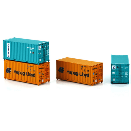 Dapol 2F - 028 - 206 20ft Container Set (2) Hapag - Lloyd/Dong Fang - N Gauge - Phillips Hobbies