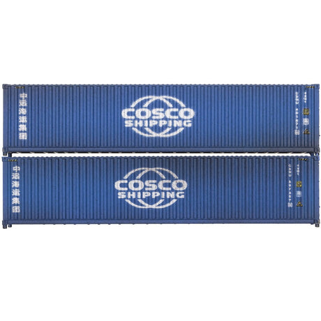 Dapol 2F - 028 - 209 40ft Container Set (2) Cosco Shipping Weathered - N Gauge - Phillips Hobbies