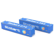 Dapol 2F - 028 - 219 45ft Curtainside Container Set (2) Stobart/TESU - N Gauge - Phillips Hobbies