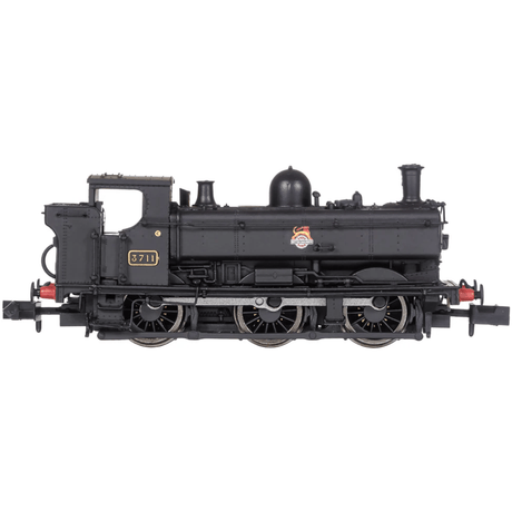 Dapol 2S - 007 - 033 Pannier 3711 BR Black Early Crest - N Gauge - Phillips Hobbies
