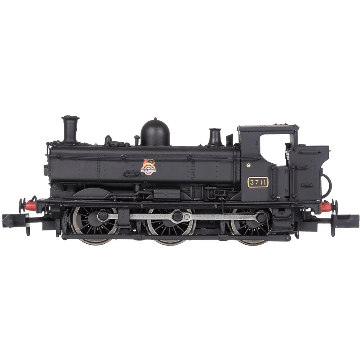 Dapol 2S - 007 - 033 Pannier 3711 BR Black Early Crest - N Gauge - Phillips Hobbies