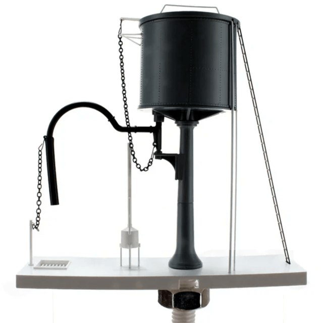 Dapol 4A - 002 - 007 GWR Water Tower Flat Top Grey (Static) - OO Gauge - Phillips Hobbies