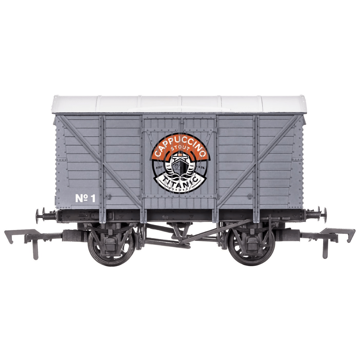 Dapol 4F - 012 - 077 Ventilated Van Titanic Brewery Cappuccino Stout - OO Gauge - Phillips Hobbies