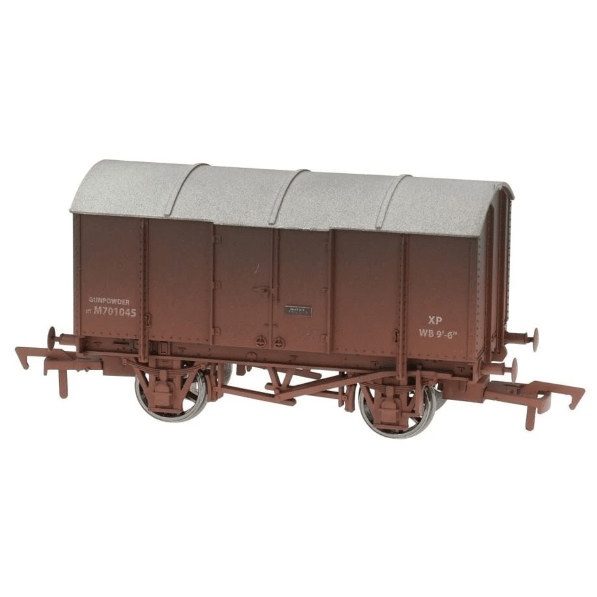 Dapol 4F - 013 - 042 Gunpowder Van BR Bauxite M701045 Weathered - OO Gauge - Phillips Hobbies