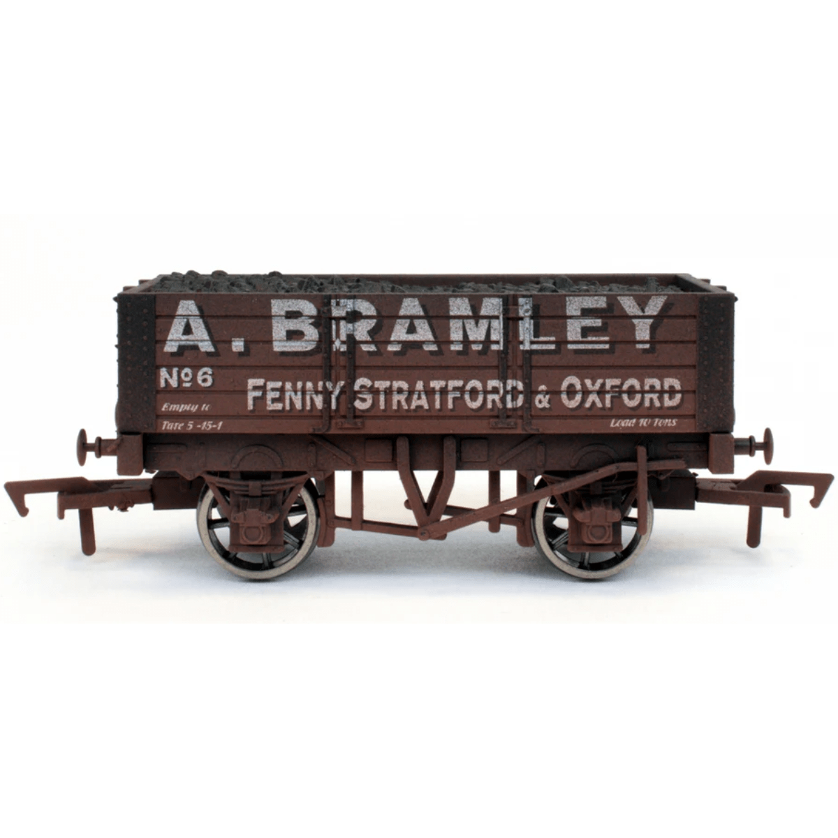 Dapol 4F - 052 - 014 5 Plank Wagon 9' Wheelbase A Bramley 5 Weathered - OO Gauge - Phillips Hobbies