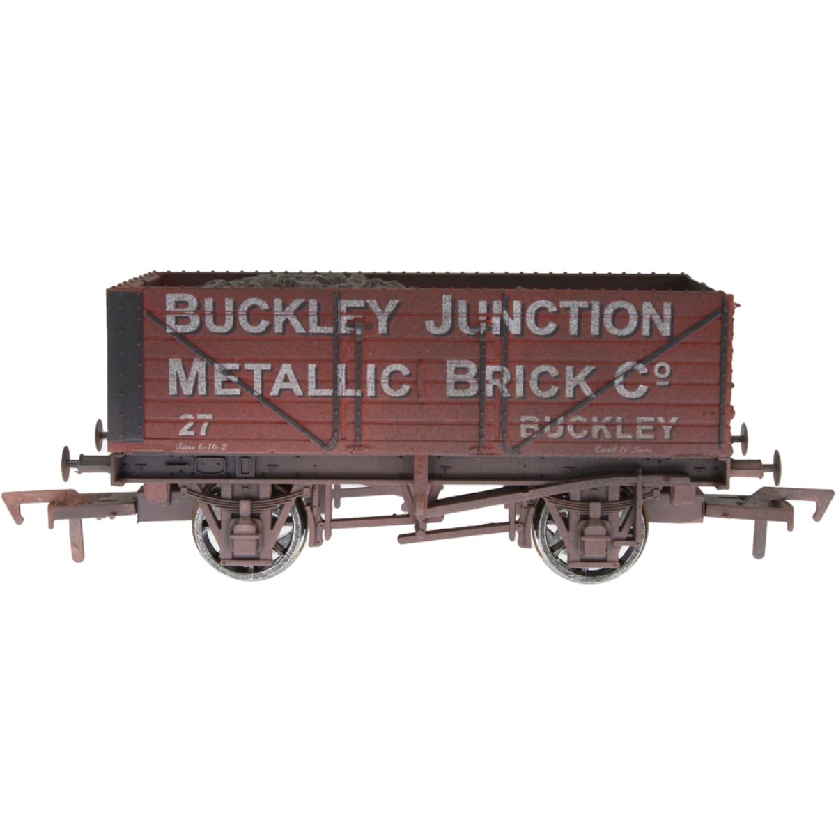 Dapol 4F-071-167 7 Plank Wagon Buckley Junction Weathered - OO Gauge