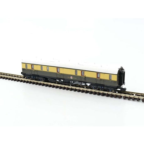 Dapol N Gauge Collett Coach Choc & Crm Full Brake Composite Great Western 181 - N Gauge - Phillips Hobbies