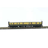 Dapol N Gauge Collett Coach Choc & Crm Full Brake Composite Great Western 181 - N Gauge - Phillips Hobbies