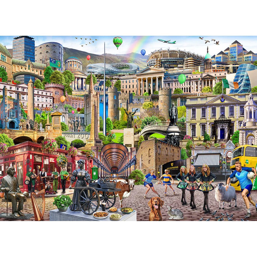 Gibsons Dublin Calling 1000 Piece Jigsaw Puzzle - Adrian Chesterman Image