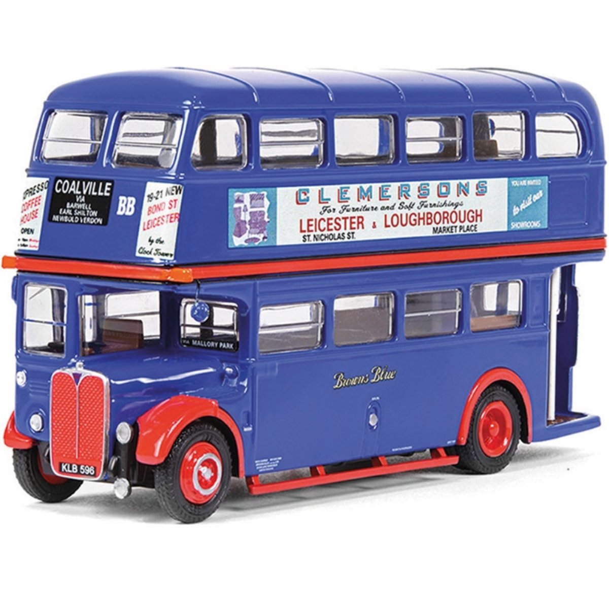 1:76 Scale Model Bus - Exclusive First Editions AEC RT Bus Browns Blue