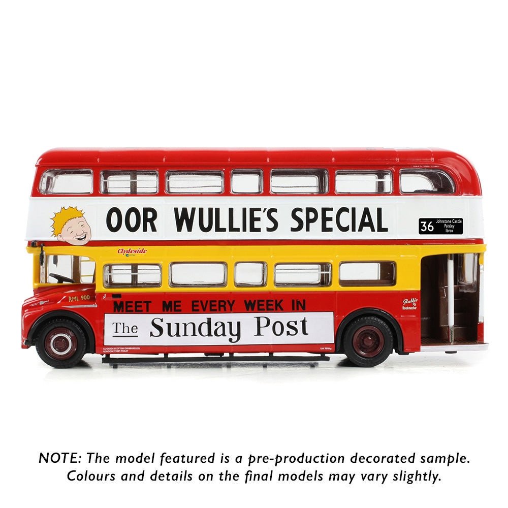 EFE E42301 AEC Routemaster RML Clydeside Scottish Oor Wullie's Special Kilbarchan 36 - 1:76 Scale - Phillips Hobbies