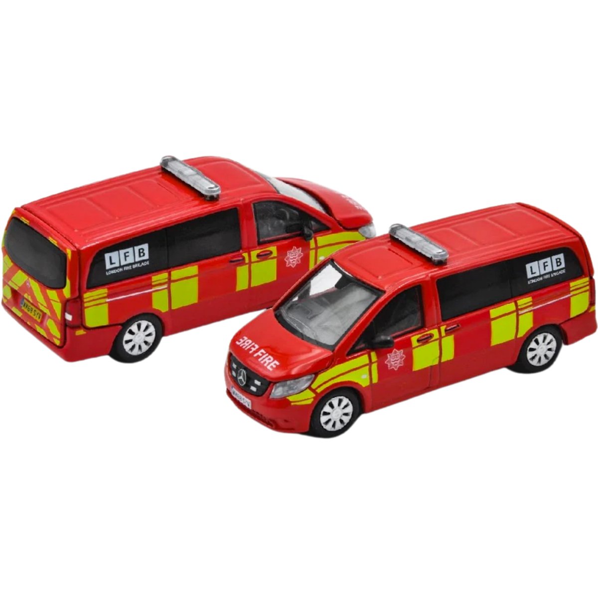 Era Car Mercedes Benz Vito UK Fire Command Vehicle 1:64 Scale - London Fire Brigade Diecast Model