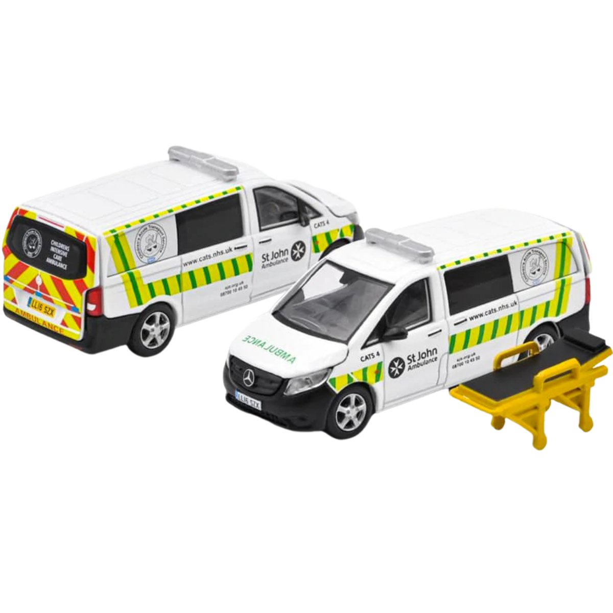 Era Car MB21VITRN58 Mercedes Benz Vito UK St. John Ambulance - 1:64 Scale Model