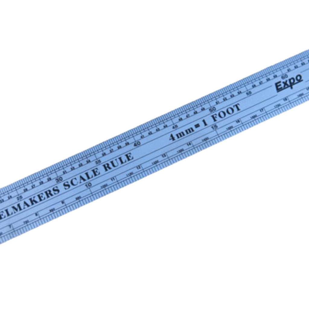 Expo Tools 74104 Scale Ruler 4mm OO Gauge - Stainless Steel - Phillips ...