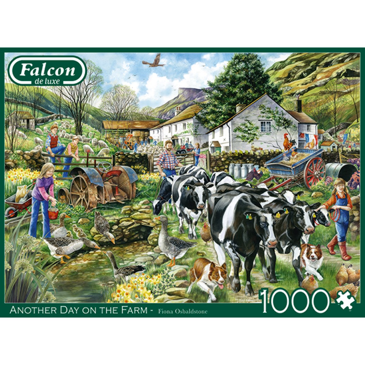 Falcon Another Day on The Farm Jigsaw Puzzle (1000 Pieces)