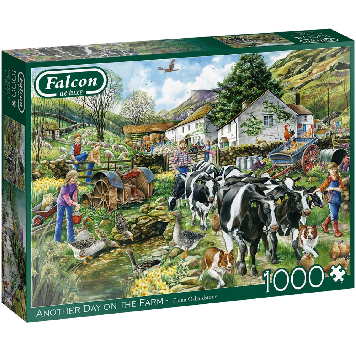 Falcon Another Day on The Farm Jigsaw Puzzle (1000 Pieces)