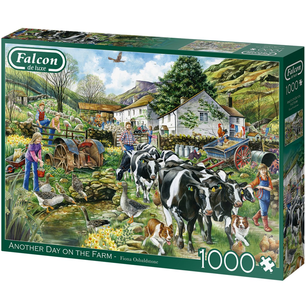 Falcon Another Day on The Farm Jigsaw Puzzle (1000 Pieces)